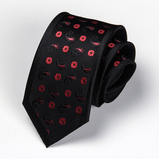 Men Tie 6cm Skinny Ties Luxury Mens Fashion Neckties Corbatas Gravata Jacquard