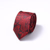 Stripes Floral Solid 6CM Mens Skinny Ties Polyester Silk Narrow Necktie Jacquard