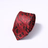 Stripes Floral Solid 6CM Mens Skinny Ties Polyester Silk Narrow Necktie Jacquard
