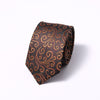 Stripes Floral Solid 6CM Mens Skinny Ties Polyester Silk Narrow Necktie Jacquard