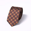 Stripes Floral Solid 6CM Mens Skinny Ties Polyester Silk Narrow Necktie Jacquard