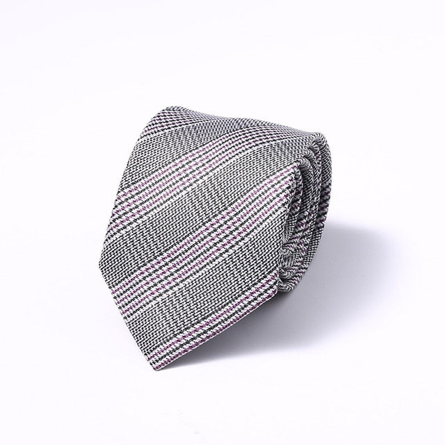 Stripes Floral Solid 6CM Mens Skinny Ties Polyester Silk Narrow Necktie Jacquard