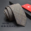 Mens Ties 6cm Classic Cotton Handmade Skinny Neck Ties for Men Striped Narrow