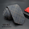 Mens Ties 6cm Classic Cotton Handmade Skinny Neck Ties for Men Striped Narrow