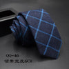 Mens Ties 6cm Classic Cotton Handmade Skinny Neck Ties for Men Striped Narrow