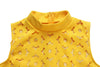 High street yellow hollow out 2 piece set women sleeveless short top and long pants fashion female outfit LTZ008
