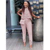 High street yellow hollow out 2 piece set women sleeveless short top and long pants fashion female outfit LTZ008