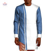 Summer Men Patchwork Top Tees African Clothes Bazin Riche African Design Clothing Casual 100% Cotton Mens Top Shirts  WYN552
