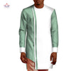 Summer Men Patchwork Top Tees African Clothes Bazin Riche African Design Clothing Casual 100% Cotton Mens Top Shirts  WYN552