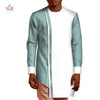 Summer Men Patchwork Top Tees African Clothes Bazin Riche African Design Clothing Casual 100% Cotton Mens Top Shirts  WYN552