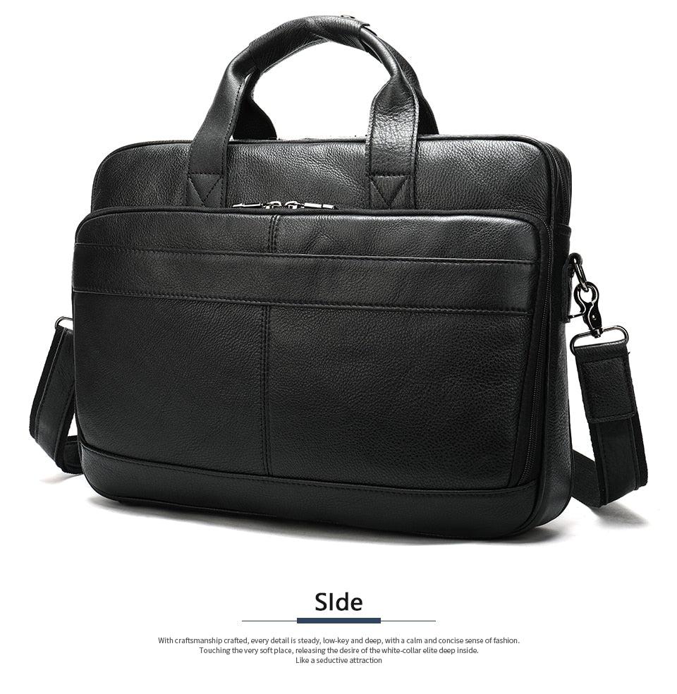 WESTAL men's leather bag men's briefcase office bags for men bag man's genuine leather laptop bags male tote briefcase handbag