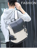 Fashion Men Backpacks Male PU Leather Backpack Laptop 15.6 Inch Women Female Bags Boys Girls Student Casual USB Charging Bagpack