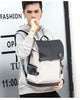 Fashion Men Backpacks Male PU Leather Backpack Laptop 15.6 Inch Women Female Bags Boys Girls Student Casual USB Charging Bagpack