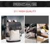Fashion Men Backpacks Male PU Leather Backpack Laptop 15.6 Inch Women Female Bags Boys Girls Student Casual USB Charging Bagpack