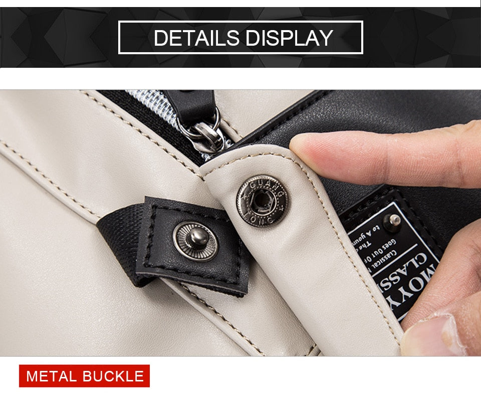 Fashion Men Backpacks Male PU Leather Backpack Laptop 15.6 Inch Women Female Bags Boys Girls Student Casual USB Charging Bagpack