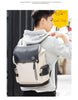 Fashion Men Backpacks Male PU Leather Backpack Laptop 15.6 Inch Women Female Bags Boys Girls Student Casual USB Charging Bagpack