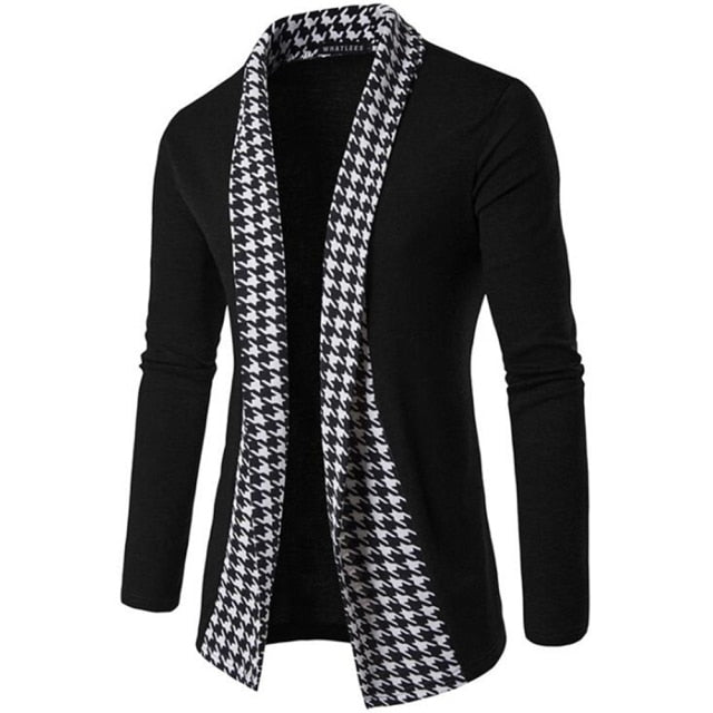 Covrlge New Autumn Winter Classic Cuff Knit Cardigan Men's Sweaters High Quality Men Knitted Coats Male Knitwears MZL046