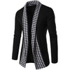 Covrlge New Autumn Winter Classic Cuff Knit Cardigan Men's Sweaters High Quality Men Knitted Coats Male Knitwears MZL046