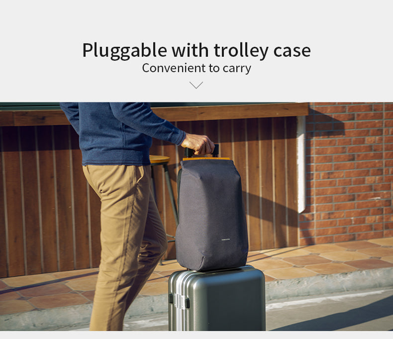 Kingsons 2020 New Anti-thief Fashion Men Backpack Multifunctional Waterproof 15.6 inch Laptop Bag Man USB Charging Travel Bag
