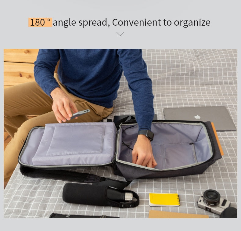 Kingsons 2020 New Anti-thief Fashion Men Backpack Multifunctional Waterproof 15.6 inch Laptop Bag Man USB Charging Travel Bag