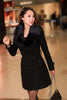 Large Size Woolen Coat Korean Version Mid-Long Big Fur Collar Woolen Windbreaker Autumn Winter Fashion Woolen Outerwear Belt 953