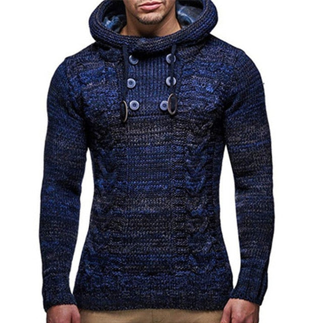 NaranjaSabor New Men's Hoodie 2020 Winter Men Warm Hooded Knitted Fashion Pullovers Sweatshirt Male Casual Brand Clothing N632