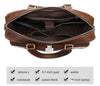 WESTAL men's leather bag men's briefcase office bags for men bag man's genuine leather laptop bags male tote briefcase handbag