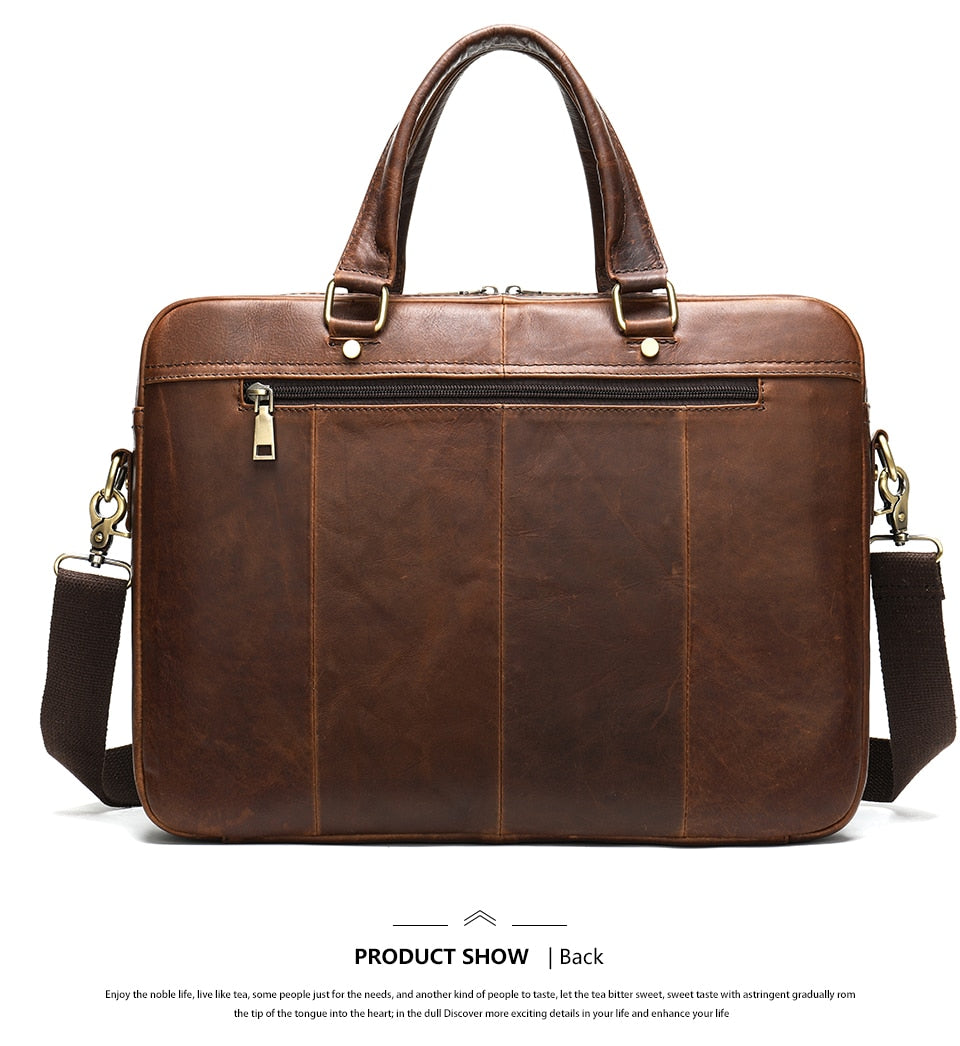 WESTAL men's leather bag men's briefcase office bags for men bag man's genuine leather laptop bags male tote briefcase handbag