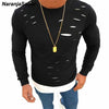 NaranjaSabor 2020 New Men's Autumn Spring Sweatshirt Solid Fashion Casual Slim Shirts Mens Brand Clothing Male Long Sleeve N547