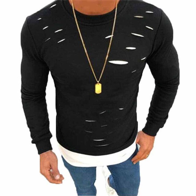NaranjaSabor 2020 New Men's Autumn Spring Sweatshirt Solid Fashion Casual Slim Shirts Mens Brand Clothing Male Long Sleeve N547