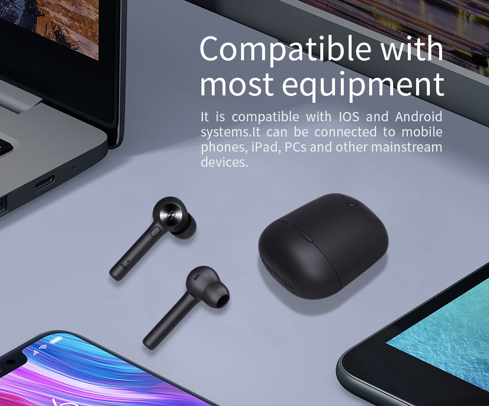 Bluedio Hi wireless bluetooth earphone for phone stereo sport earbuds headset with charging box built-in microphone