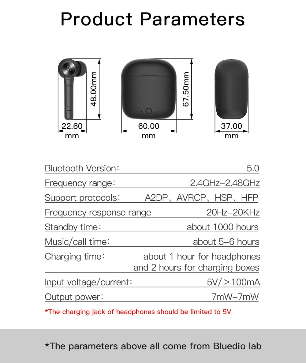 Bluedio Hi wireless bluetooth earphone for phone stereo sport earbuds headset with charging box built-in microphone