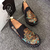 Embroidered Men's Casual Loafers Summer Fashion Slip on Male Canvas Shoes Lightweight Breathable Flat Shoes