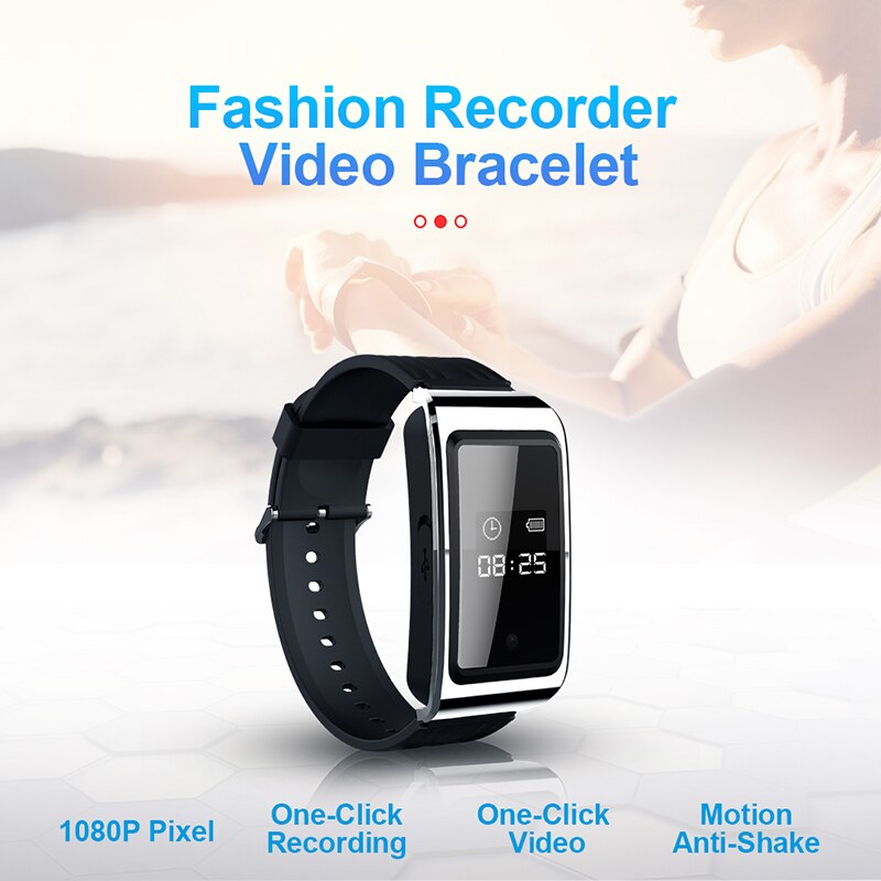 Digital Voice Pen Recorder D6 Watch Voice Recorder Video Player Voice Record WAV Camera Video AVI Play HD 1080P