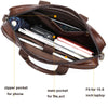 WESTAL men's leather bag men's briefcase office bags for men bag man's genuine leather laptop bags male tote briefcase handbag