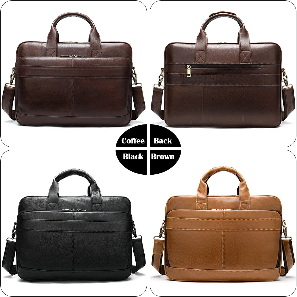 WESTAL men's leather bag men's briefcase office bags for men bag man's genuine leather laptop bags male tote briefcase handbag