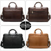 WESTAL men's leather bag men's briefcase office bags for men bag man's genuine leather laptop bags male tote briefcase handbag