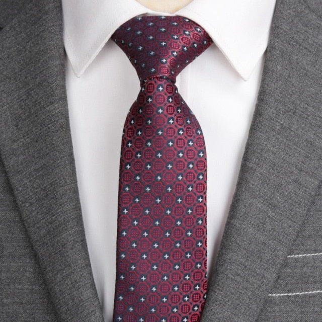 Men ties necktie Men's vestidos business wedding tie Male Dress legame gift gravata England Stripes JACQUARD WOVEN 6cm