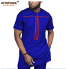 2019 African Clothing for Men Tracksuit Dashiki Shirts and Print Pants Traditional Set Outfits Wear Sweatsuit AFRIPRIDE A1916051