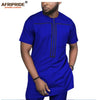 2019 African Clothing for Men Tracksuit Dashiki Shirts and Print Pants Traditional Set Outfits Wear Sweatsuit AFRIPRIDE A1916051