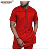 2019 African Clothing for Men Tracksuit Dashiki Shirts and Print Pants Traditional Set Outfits Wear Sweatsuit AFRIPRIDE A1916051