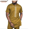 2019 African Clothing for Men Tracksuit Dashiki Shirts and Print Pants Traditional Set Outfits Wear Sweatsuit AFRIPRIDE A1916051