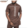 2019 African Clothing for Men Tracksuit Dashiki Shirts and Print Pants Traditional Set Outfits Wear Sweatsuit AFRIPRIDE A1916051