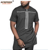 2019 African Clothing for Men Tracksuit Dashiki Shirts and Print Pants Traditional Set Outfits Wear Sweatsuit AFRIPRIDE A1916051