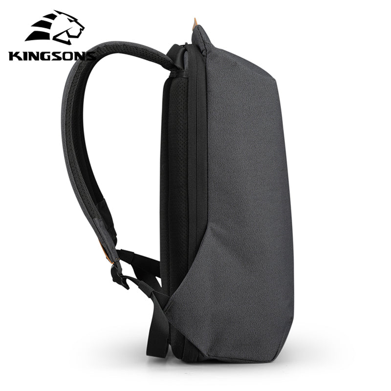 Kingsons 2020 New Anti-thief Fashion Men Backpack Multifunctional Waterproof 15.6 inch Laptop Bag Man USB Charging Travel Bag