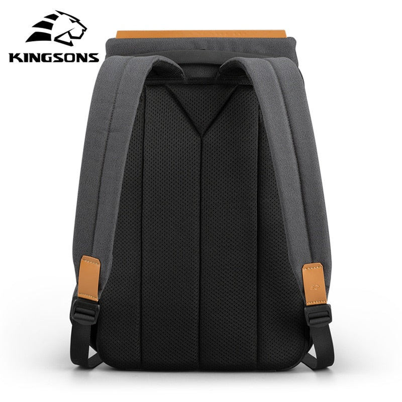 Kingsons 2020 New Anti-thief Fashion Men Backpack Multifunctional Waterproof 15.6 inch Laptop Bag Man USB Charging Travel Bag
