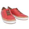 Hollow Out Women's Shoes Hand-stitched Striped Breathable Elastic Band Retro Casual Flat Suitable Wide Leg Women's Sneaker