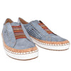 Hollow Out Women's Shoes Hand-stitched Striped Breathable Elastic Band Retro Casual Flat Suitable Wide Leg Women's Sneaker