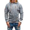 NaranjaSabor Mens Hoodie New Autumn Side Zipper Sweatshirts Men's Casual Hooded Hoodies Long Sleeve Male Brand Clothing 3XL N630