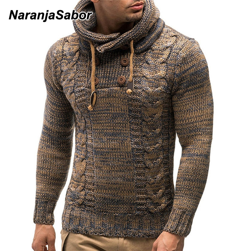 NaranjaSabor New Men's Hoodie 2020 Winter Men Warm Hooded Knitted Fashion Pullovers Sweatshirt Male Casual Brand Clothing N632